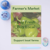 Flyer auf dem Bauernmarkt (Einzeln)