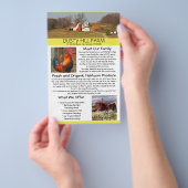 Flyer auf dem Landsitz mit Fotovorlagen (Handgriff)