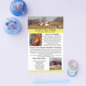 Flyer auf dem Landsitz mit Fotovorlagen (Einzeln)