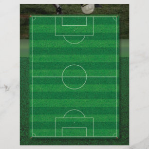 Flyer auf Fußballfeldern