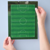 Flyer auf Fußballfeldern (Hand)