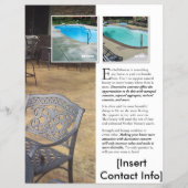 Flyer aus Beton mit Brickform (Hinten)