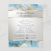 Flyer aus blauem Marmor (Vorne)