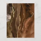 Flyer aus Braun und Gold (Hinten)