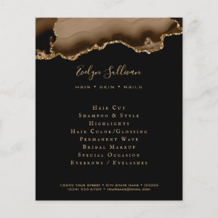 Flyer aus Braun und Gold