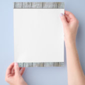 Flyer aus Holz (Hand)