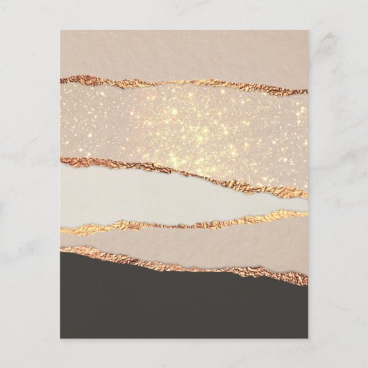 Flyer aus schwarzem Schimmer (Hinten)