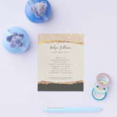 Flyer aus schwarzem Schimmer (Einzeln)