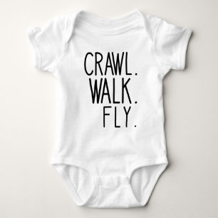 Flyer Baby, Crawl Walk Fly Baby Strampler
