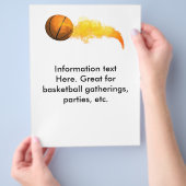 Flyer Basketball, für Party, Ansammlungen, etc. (Hand)