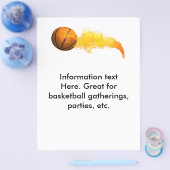Flyer Basketball, für Party, Ansammlungen, etc. (Einzeln)