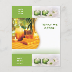 Flyer Beauty Salon Wellness-Center Green 3 Templat