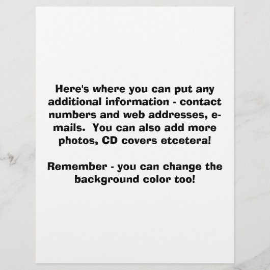 Flyer - Birthday Cupcakes (Hinten)