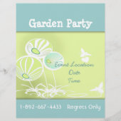 Flyer Blume und Bienen (Hinten)