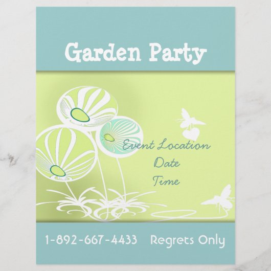 Flyer Blume und Bienen (Hinten)