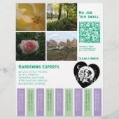 Flyer Blumen Garten (Vorne)
