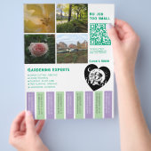 Flyer Blumen Garten (Hand)