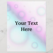 Flyer Bubbles Abstrakt Hintergrund (Hinten)