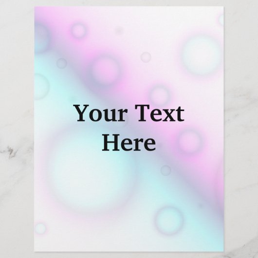 Flyer Bubbles Abstrakt Hintergrund (Hinten)