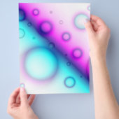 Flyer Bubbles Abstrakt Hintergrund (Hand)