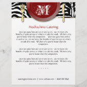 Flyer Catering Cutlery Zebra Red (Vorne)