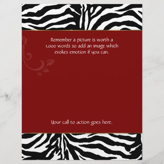 Flyer Catering Cutlery Zebra Red (Hinten)