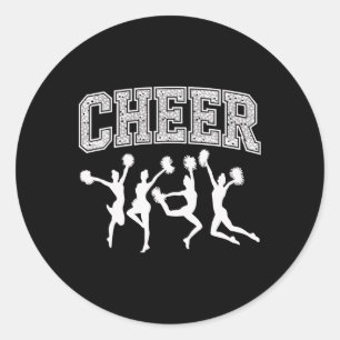 Flyer Cheer Leader Cheerleading Team Cheerleader G Runder Aufkleber