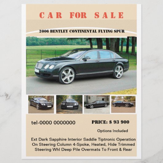 flyer customizable text and photos sale (Vorne)