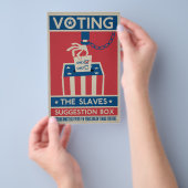 Flyer der Abstimmung (Handgriff)