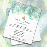 Flyer der aquamarinen Meeresschildkröte<br><div class="desc">Schönheitssalon berufliche Make-up-Künstler Flyer</div>