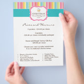 Flyer der Bäckereipreisliste (Hand)