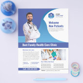 Flyer der Gesundheitsklinik (Einzeln)