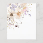 Flyer der getrockneten Blume (Hinten)