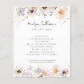 Flyer der getrockneten Blume (Vorne)