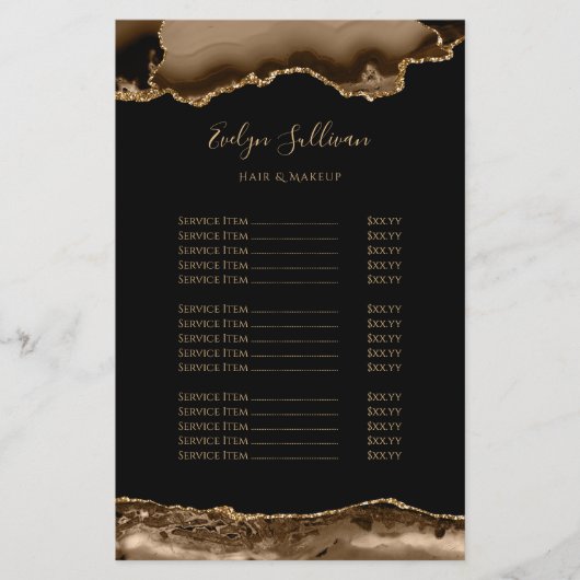 Flyer der Goldpreisliste (Vorne)