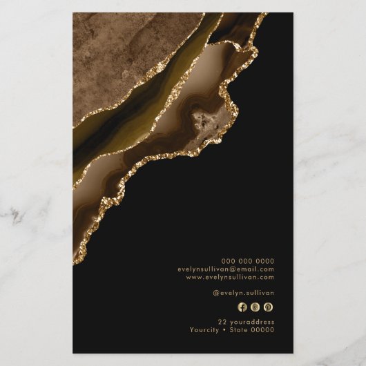 Flyer der Goldpreisliste (Hinten)