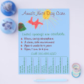 Flyer der Kinderbetreuung / Flyer der Tagesbetreuu (Einzeln)