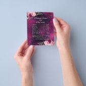 Flyer der Lila Blütenpflanze Mystische Preisliste (Gruppe)