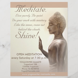 Flyer der Meditation