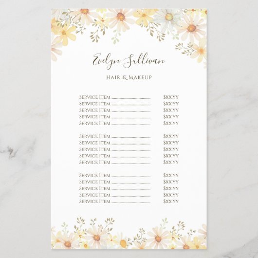 Flyer der Milchpreisliste (Vorne)