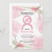 Flyer der Party Einladung am Frauentag (Vorne/Hinten)