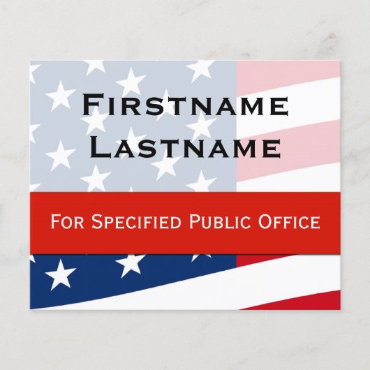 Flyer der patriotischen politischen Kampagne, klei (Vorne)