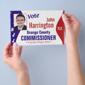 Flyer der politischen Kampagne (Handgriff)