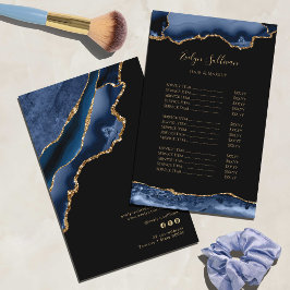 Flyer der Preisliste für Blauer und Gold