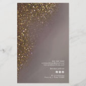 Flyer der Preisliste für flüssige Glitzer (Hinten)