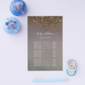 Flyer der Preisliste für flüssige Glitzer (Einzeln)