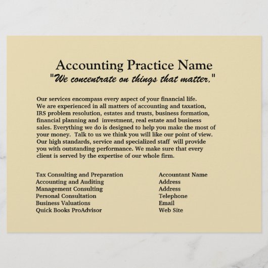 Flyer der Rechnungslegungsgesellschaft (Hinten)