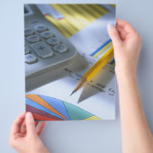 Flyer der Rechnungslegungsgesellschaft (Hand)