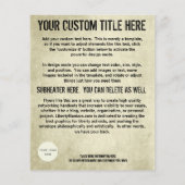 Flyer der Regierung (Hinten)