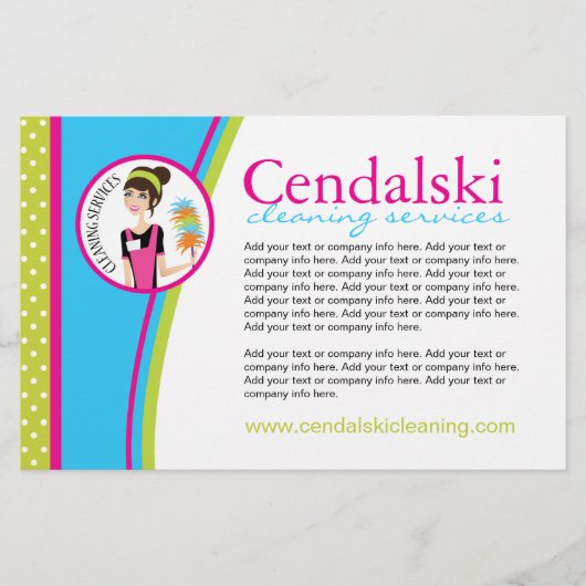 Flyer der Reinigungsdienste (Vorne)